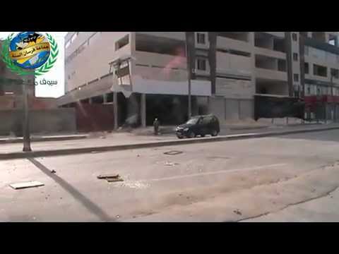 محاولة تأمين المدنيين من قبل جماعة فرسان السنة ضمن معارك الشيحان في حلب