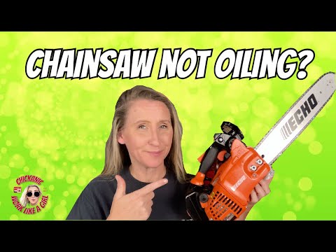 How to fix a chainsaw that is not oiling. Echo CS-355T Complete oil system diagnoses and Repair.