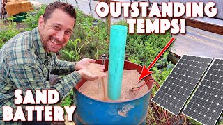 Heating Our Greenhouse With Solar And Sand! How To Make A Sand Battery