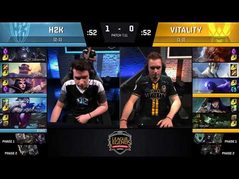 H2K vs VIT Highlights Game 2 | EU LCS Summer 2017 W3D3 | Vitality vs H2K Gaming