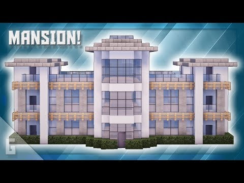 Minecraft: Huge Modern Mansion Build Tutorial (#49)