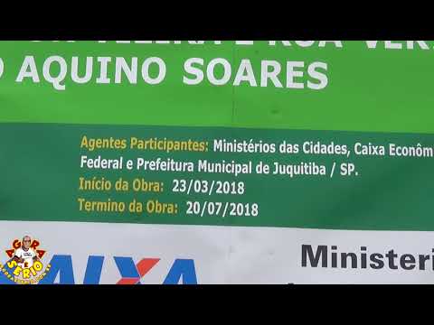 Placa da Obra da Rua Vereador João Aquino Soares