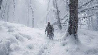 Trapped in a Deadly Snowstorm :Solo Survival in Deep Wilderness -16°C