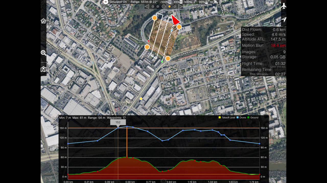 Terrain Aware Flight Demonstration
