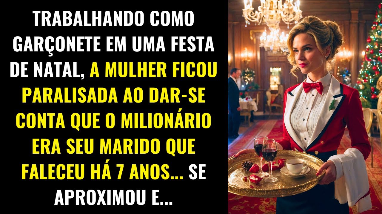 GARÇONETE RECONHECE MILIONÁRIO: SEU MARIDO FALECIDO HÁ 7 ANOS, EM UMA FESTA DE NATAL...
