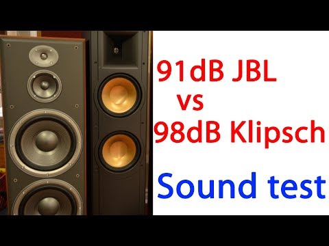 KLIPSCH VS JBL speaker sound reproduction test w 2A3 PP tube amplifier