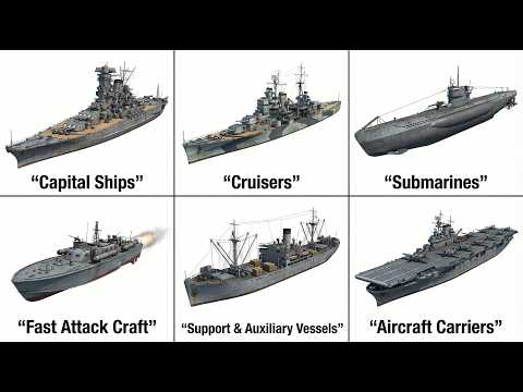Every Type of Naval Warship In World War II Explained