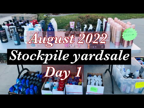 Extreme Couponer || Stockpile Sale || August 2022 || Day 1||#stockpilesale
