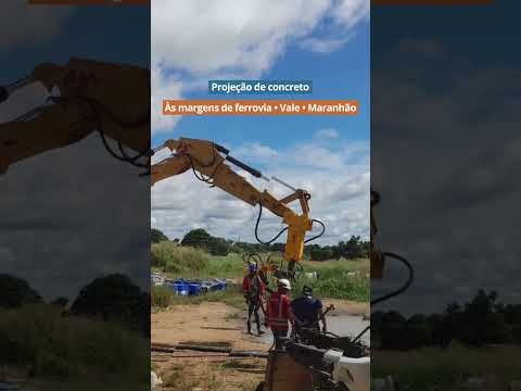 Projeção de Concreto #Vale no Maranhão – #GrupoInj #Aliva #Normet