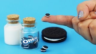 MINIATURE OREO COOKIES ♥ DIY Milk & Cookie Jars