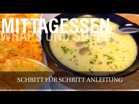 Mittagessen I Frikadellen Suppe mit Wrap Taschen I einfach leicht und lecker 😍