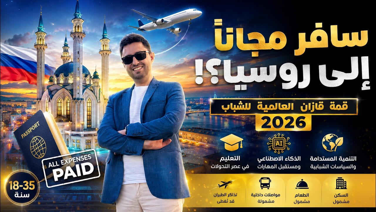 سافر إلى روسيا "مجاناً" بالكامل 🇷🇺 | فرصة قمة قازان للشباب