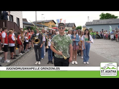 Jugendmusikkapelle Grenzenlos | Jugend und Creativ| Bezirksmusikfest 2022 | St. Agatha | Blasmusik