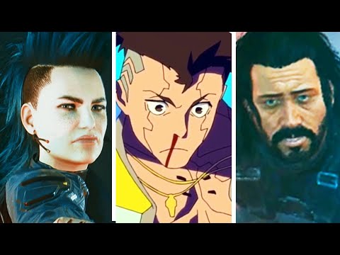 All Characters Reactions To Adam Smasher (David,Rogue,Jackie,Johnny) CYBERPUNK 2077 Edgerunners 4K