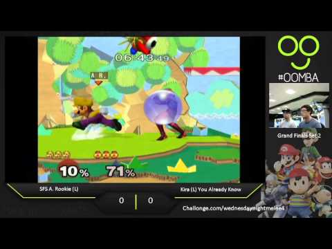 WNMO 4 Grand Finals - Kira (Sheik) vs SFS A Rookie (Mario) - SSBM