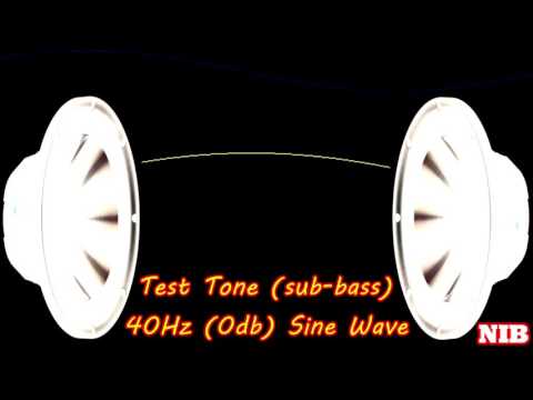NIB - Test Tone(sub-bass) - 40Hz (0db) Sine Wave