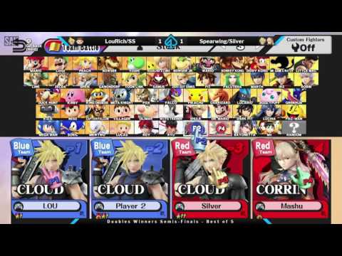 Gambit: Street Fight Doubles Winners Semis - LouRich/SS (Blue) vs Spearwing/Silver (Red)