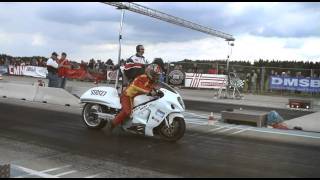 preview picture of video 'Bechyne, Cz dragrace 2011 Part 3: Luca Carbonella, Italy, Superstreet bike'