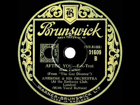 1933 Ambrose - After You, Who? (Sam Browne, vocal)