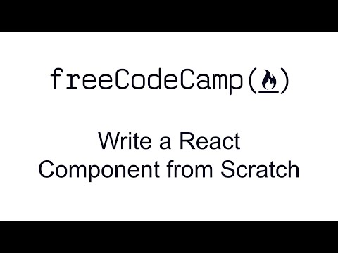 Write A React Component From Scratch React Free Code Camp