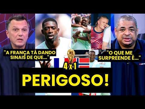 “VAMOS FALAR? A FRANÇA tá MOSTRANDO SER UMA SELEÇÃO que…” 4 a 1 na NORUEGA GERA DEBATE!
