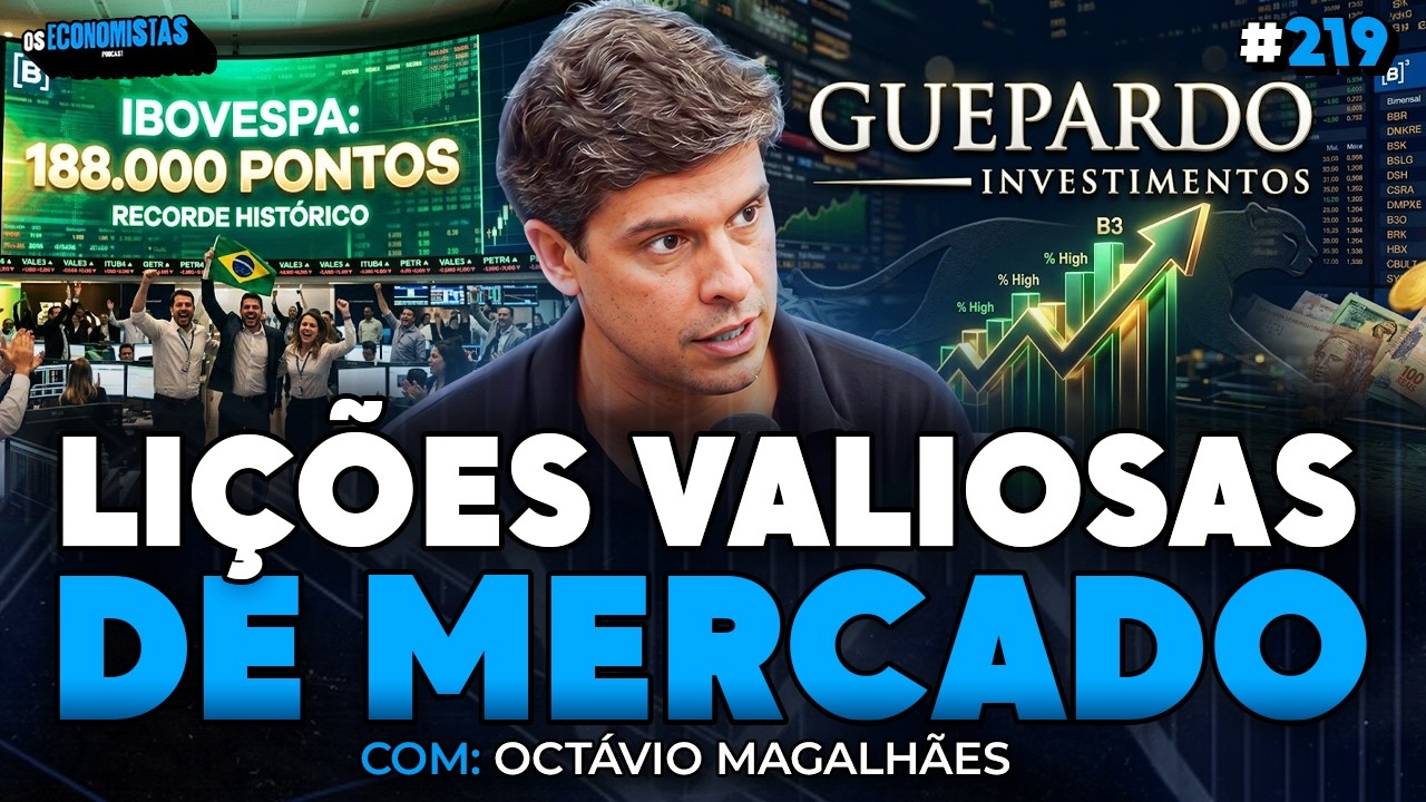 AS LIÇÕES DE 25 ANOS NA BOLSA PRA VOCÊ GANHAR DINHEIRO | Guepardo Investimentos | Os Economistas 219