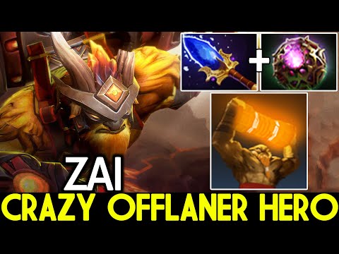 ZAI [Earthshaker] Crazy Offlaner Hero Imba Scepter 17 Kills Dota 2