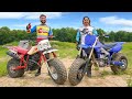 Big Wheel Dirt Bike Riding