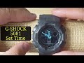 How To Set Time And Calendar Casio G Shock 5081 Analog And Digital