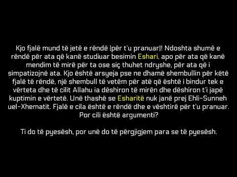 A janë Esharitë nga Ehl us Sunneti dhe Xhemati - Muhammed Aman bin Ali el-Xhami