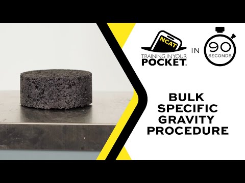 Bulk Specific Gravity Procedure video thumbnail
