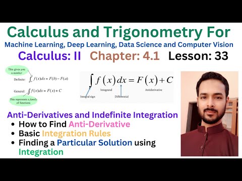 Lesson 33 Antiderivatives and Indefinite Integration | Basic Integration Rules
