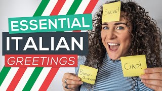 15 Italian Greetings: How to Say Hello in Italian 🇮🇹 FREE PDF [Italian for Beginners]