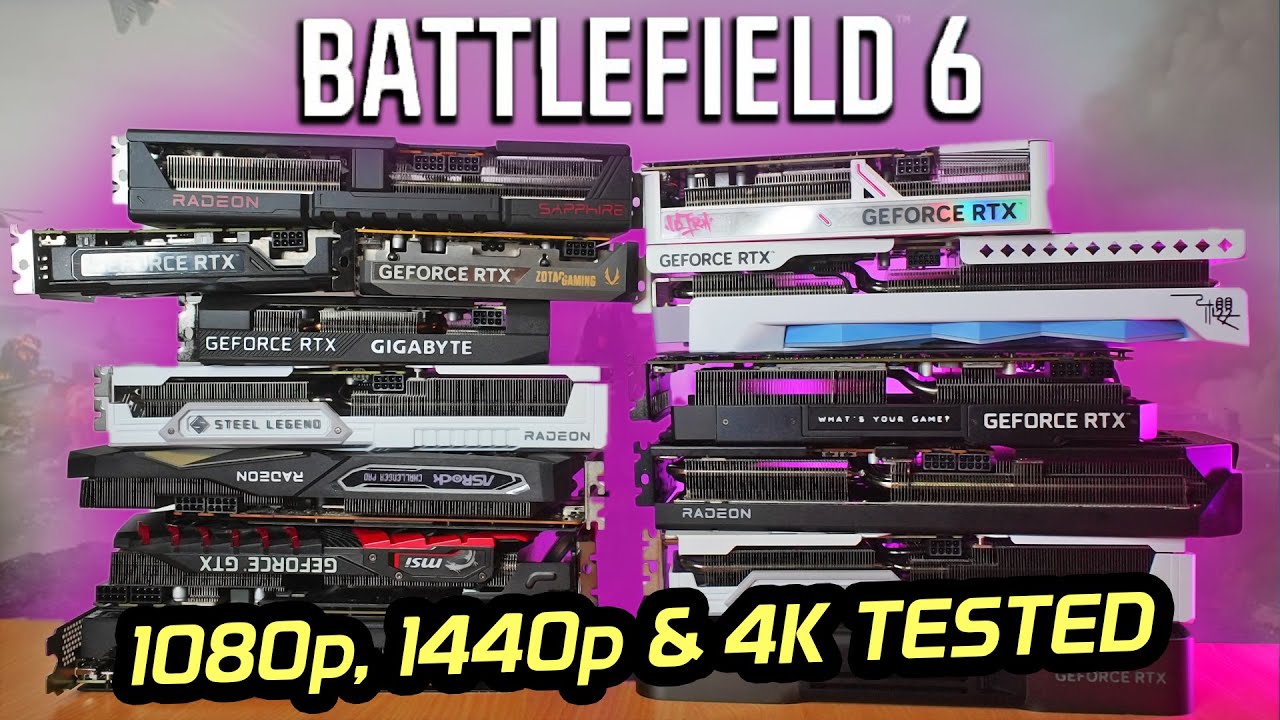 Battlefield 6 Benchmarks - 15 GPUs Tested - RTX vs RX vs ARC