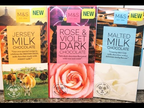 M&S: Jersey Milk & Malted Milk Chocolate and Rose & Violet Dark Chocolate Review