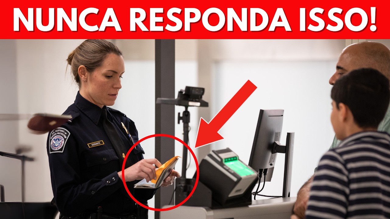 15 PERGUNTAS da IMIGRAÇÃO e ALFÂNDEGA no AEROPORTO - Se Você for Selecionado Aleatoriamente!
