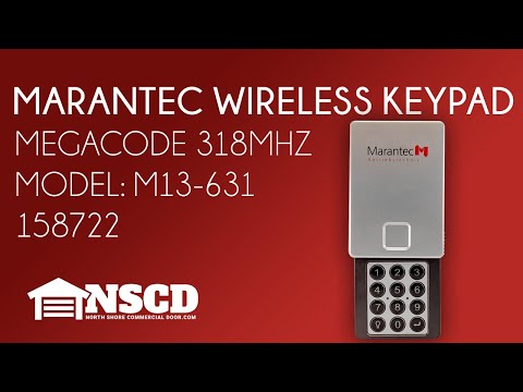 Marantec M13 631 Wireless keyless Entry 158722 315Mhz