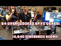 64 OVERCLOCKED AMD EPYC Cores Der8auer Record Cinebench Score 10 460