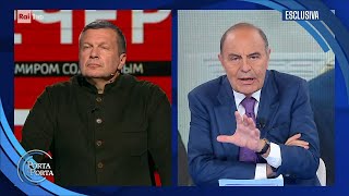 Stragi dei civili in Ucraina, Vladimir Solov'ëv - Porta a porta 22/06/2022