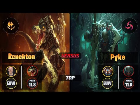 MagiFelix RENEKTON (Top) [Conqueror] VS PYKE - Challenger EUW Patch 11.8