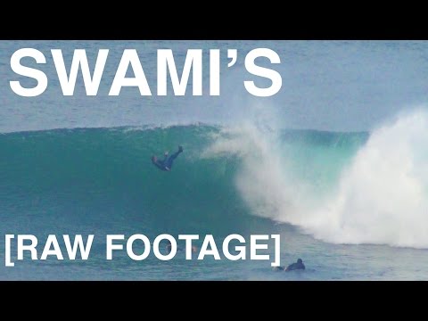 Les conditions solides à Swamis permettent un bon surf