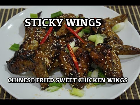 Chinese Sticky Fried Chicken Wings Recipe