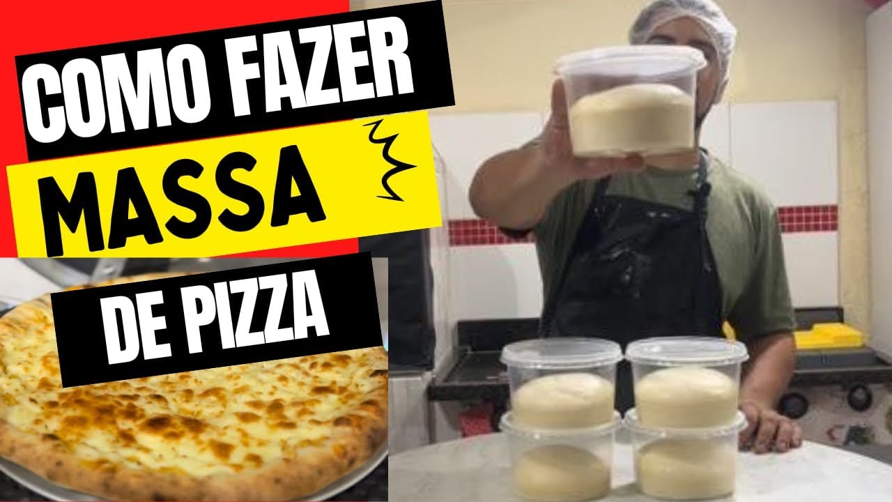 Massa de pizza profissional feita em casa