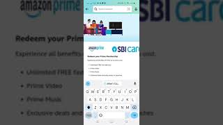 How to activate Amazon Prime using SBI voucher?
