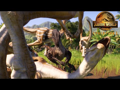 Raptors HUNT Gallimimus 🦖 Jurassic World Evolution 2 - Tales From Isla Sorna [4K]
