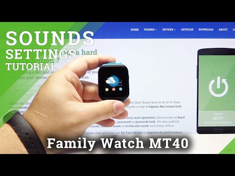 How to Customize Sounds Volume in ALCATEL TCL Family Watch MT40 – Sound Settings