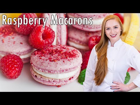 Raspberry Macarons with Lemon Buttercream - The BEST French Macarons!