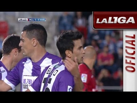 Gol de Alberto Bueno (1-1) en el RCD Mallorca - Real Valladolid - HD