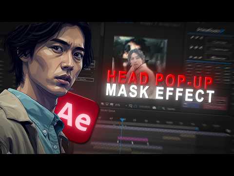 HEAD POP UP EFFECT 🔥 | Smooth Mask Transition + Shake | After Effects Tutorial