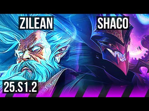 ZILEAN & Ezreal vs SHACO & Kai'Sa (SUP) | 2/0/9 | KR Diamond | 25.S1.2